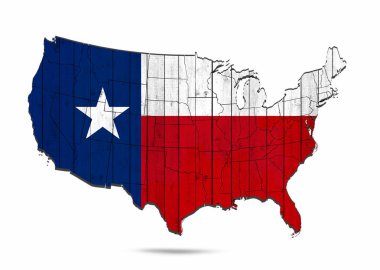Texas arka plan kopya alanı için metin - 3d çizim ile    