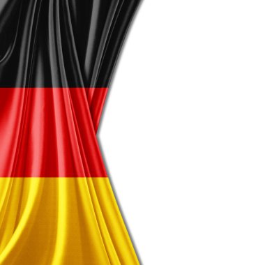 Almanya bayrağı ile kopya alanı metin - 3d çizim için    