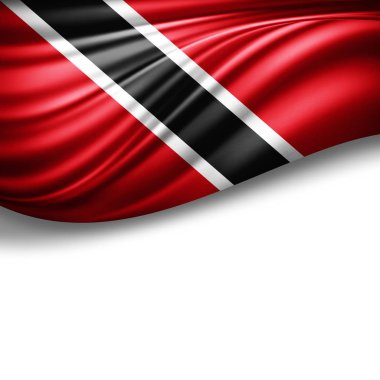 Tobago bayrağı ile kopya alanı metin - 3d çizim için    