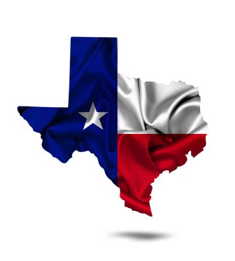 Texas bayrağı ile kopya alanı metin veya resimler 