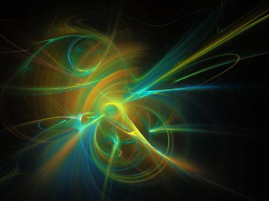 Fraktal arka plan, fütüristik doku