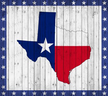 Texas arka plan kopya alanı için metin - 3d çizim ile    