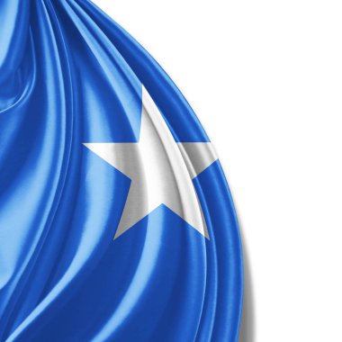 Somali bayrağı ile kopya alanı metin - 3d çizim için    