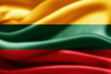 Litvanya bayrağı ile kopya alanı metin - 3d çizim için    