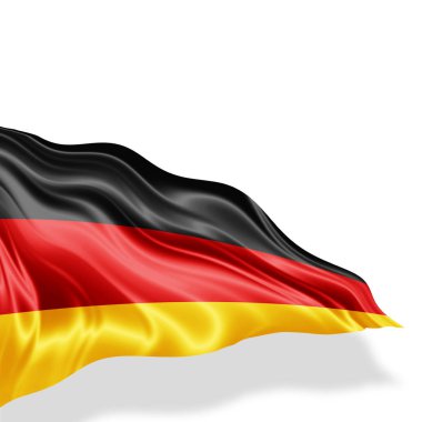 Almanya bayrağı ile kopya alanı metin - 3d çizim için    