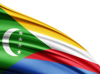 Komor bayrağı ile kopya alanı metin - 3d çizim için    