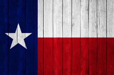 Texas arka plan kopya alanı için metin - 3d çizim ile    
