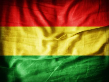 Bolivya'nın bayrakla kopya alanı metin - 3d çizim için    