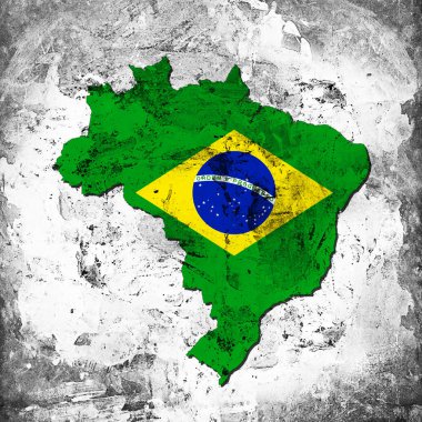 Brezilya bayrağı ile kopya alanı metin veya resimler