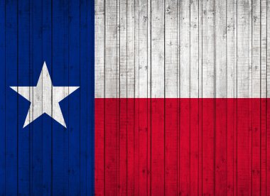 Texas bayrağı ile kopya alanı metin veya resimler 