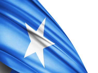 Somali bayrağı ile kopya alanı metin - 3d çizim için    