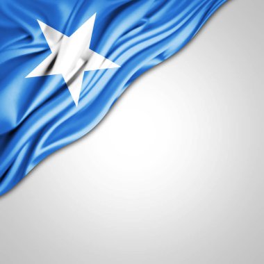 Somali bayrağı ile kopya alanı metin - 3d çizim için    