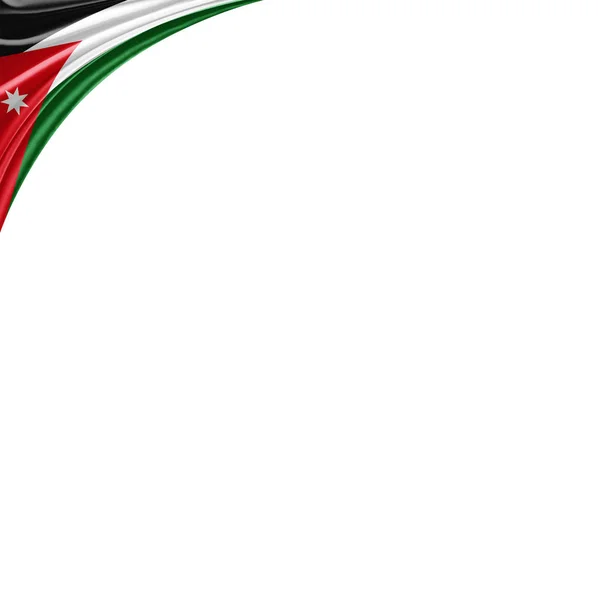 Флаг Иордании Местом Копирования Текста Иллюстрация — стоковое фото