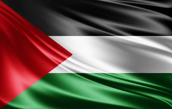 Flagge Von Palestin Mit Kopierplatz Für Ihren Text Illustration — Stockfoto