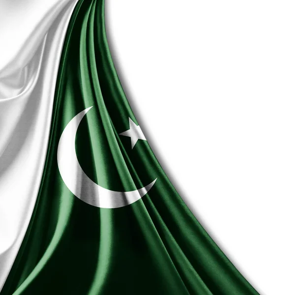 Vlag Van Pakistan Met Kopie Ruimte Voor Tekst Illustratie — Stockfoto