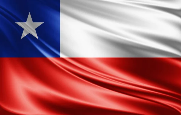 Флаг Чили Местом Копирования Текста Иллюстрация — стоковое фото