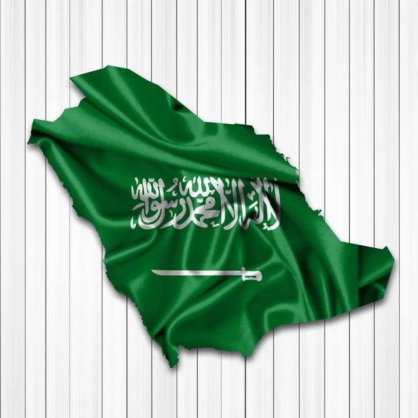 Flag Saudi Arabia Copy Space Your Text Illustration — Stock Photo, Image