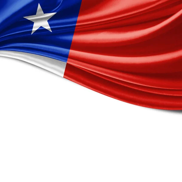 Bandera Chile Con Espacio Copia Para Texto Ilustración —  Fotos de Stock