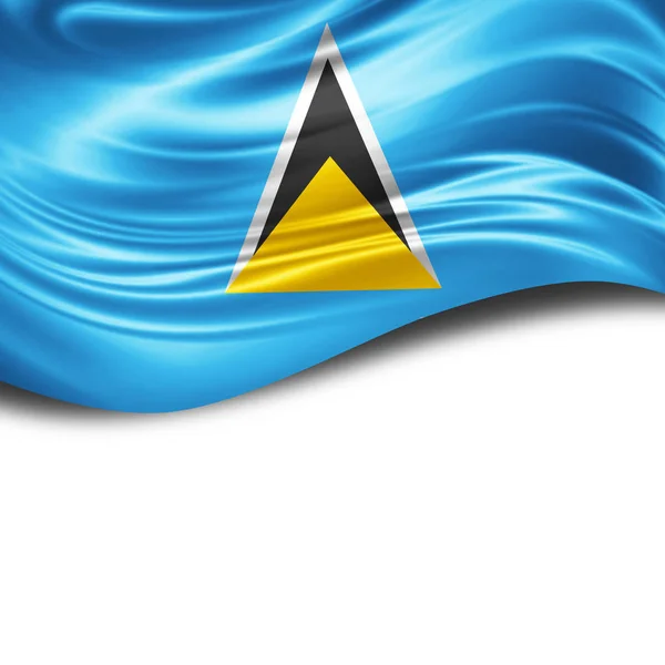 Flag Saint Lucia Copy Space Your Text Illustration — Stock Photo, Image