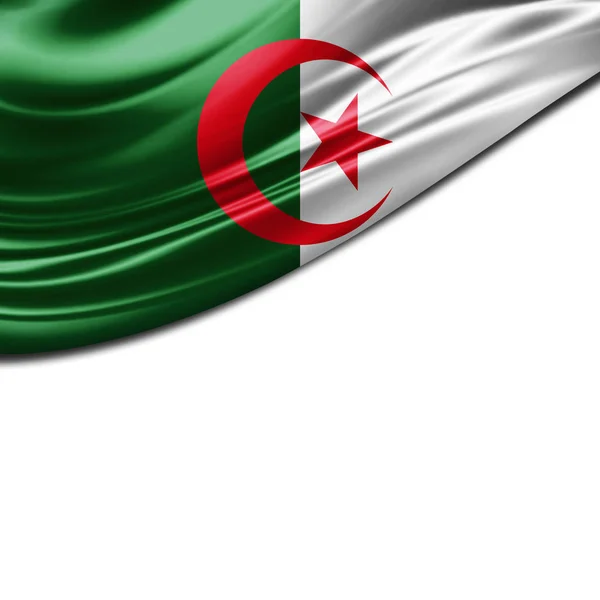 Drapeau Algérie Avec Espace Copie Pour Votre Texte Illustration — Photo