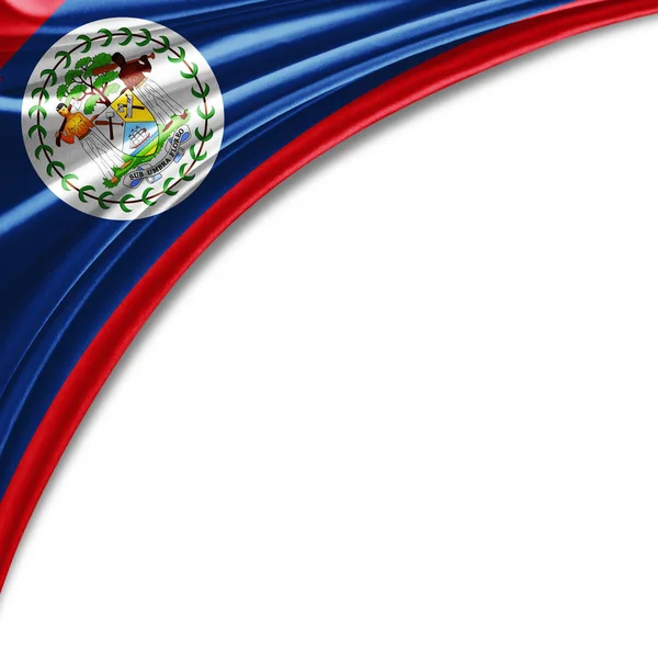 Belizen Lippu Jossa Tilaa Tekstin Kopioinnille Kuvitus — kuvapankkivalokuva