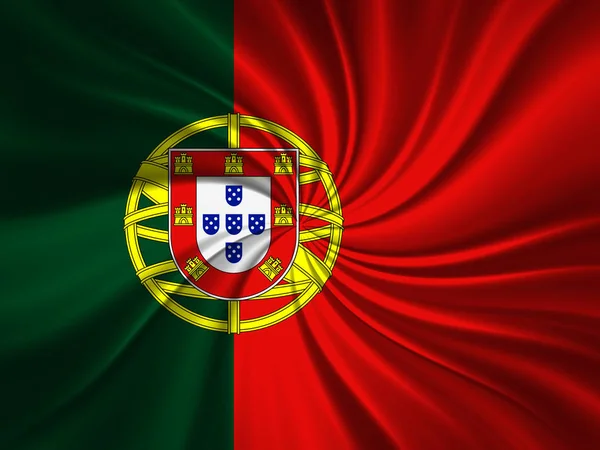 Флаг Португалии Местом Копирования Текста Иллюстрация — стоковое фото