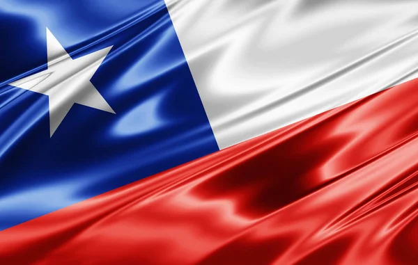 Bandera Chile Con Espacio Copia Para Texto Ilustración —  Fotos de Stock