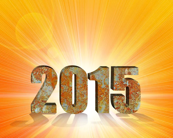 2015 Sayılar Yeni Yıl Kartı Arka Plan — Stok fotoğraf