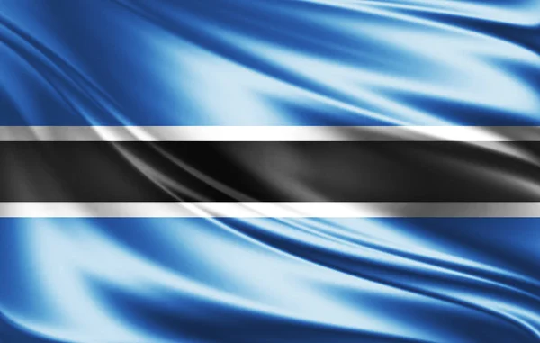 Bandera Botswana Con Espacio Copia Para Texto Ilustración —  Fotos de Stock