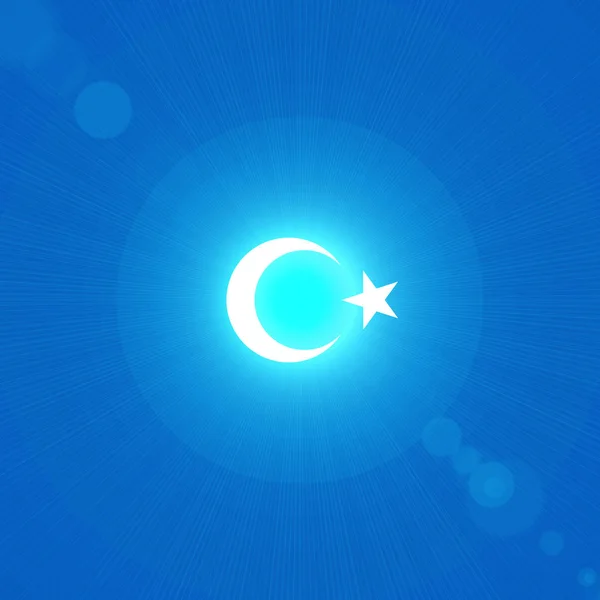 Fondo Del Cielo Símbolo Islámico — Foto de Stock
