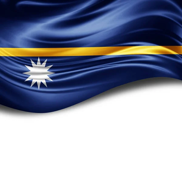 Bandera Nauru Con Espacio Copia Para Texto Ilustración — Foto de Stock