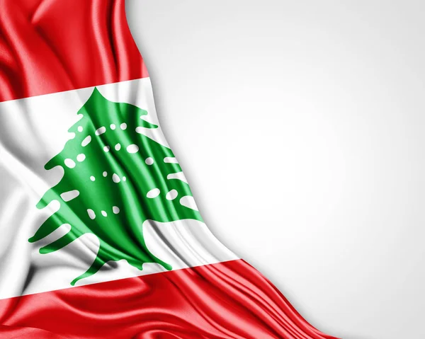 Flag Lebanon Copy Space Your Text Illustration — Stock Photo, Image