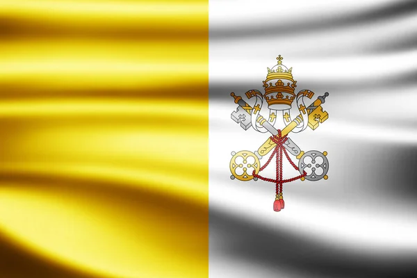Bandera Ciudad Del Vaticano Con Espacio Copia Para Texto Imágenes —  Fotos de Stock
