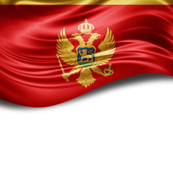Flaga Czarnogóry Kopia Miejsce Twój Tekst Ilustracje — Zdjęcie stockowe