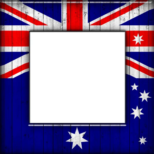 Vlajka Austrálie Kopií Prostor Pro Text Nebo Obrázky — Stock fotografie