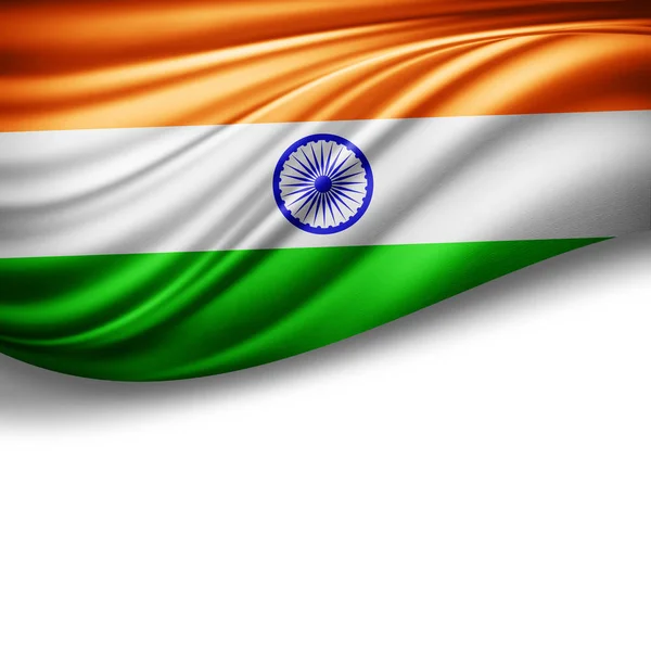 Vlag Van India Met Kopie Ruimte Voor Tekst Illustratie — Stockfoto