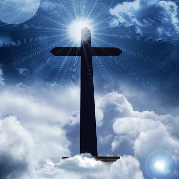 Kříž Znamení Náboženský Pojem — Stock fotografie