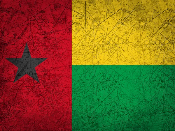 Vlag Van Guinee Bissau Met Kopie Ruimte Voor Tekst Afbeeldingen — Stockfoto