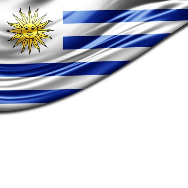 Vlajka Uruguaye Kopií Prostor Pro Ilustraci Textu — Stock fotografie
