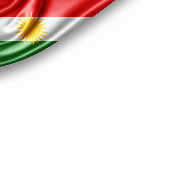 Bandera Del Kurdistán Con Espacio Copia Para Texto Ilustración —  Fotos de Stock