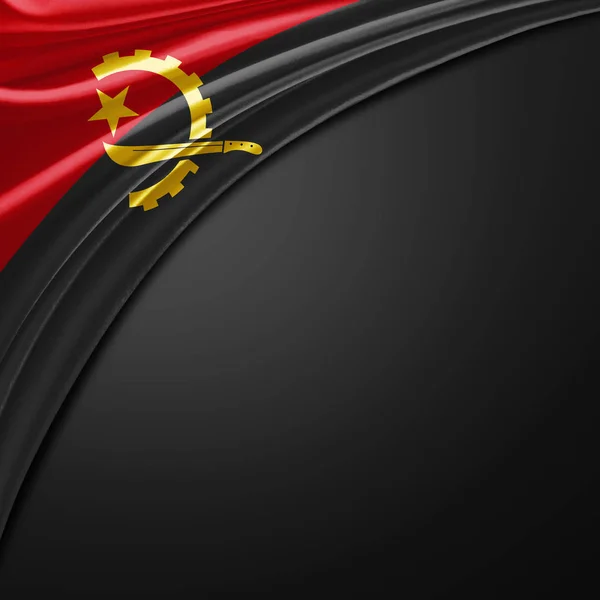 Flag Angola Copy Space Your Text Illustration — Stock Photo, Image