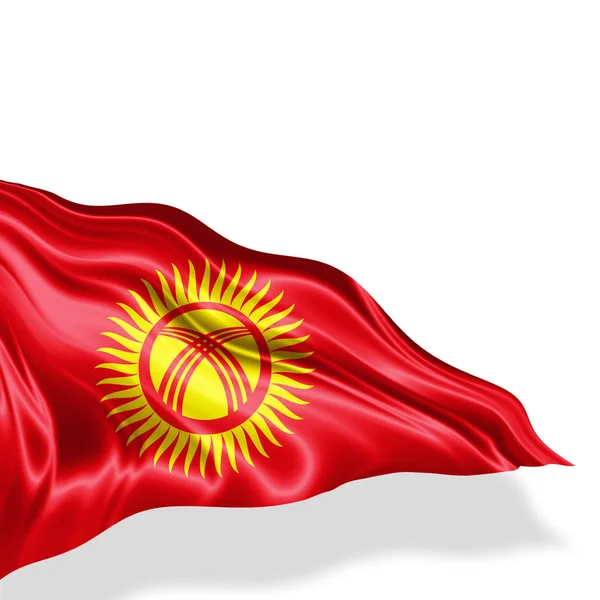 Flag Kyrgyzstan Copy Space Your Text Illustration — Stock Photo, Image