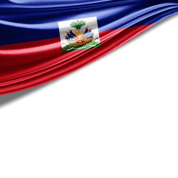 Bandeira Haiti Com Espaço Cópia Para Seu Texto Ilustração — Fotografia de Stock