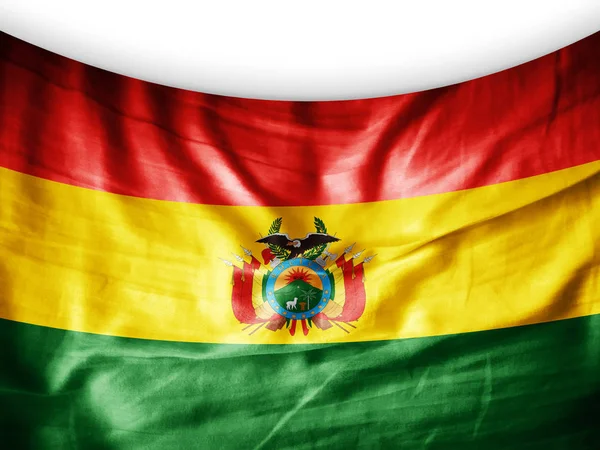 テキスト イラストのコピー スペースとボリビアの旗 — ストック写真