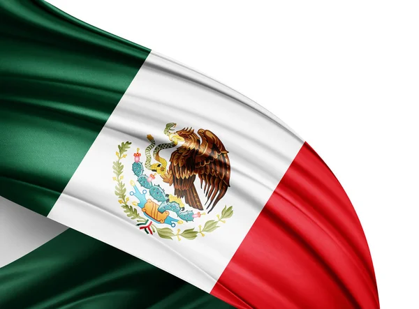 Bandiera Del Messico Con Spazio Copia Del Testo Illustrazione — Foto Stock