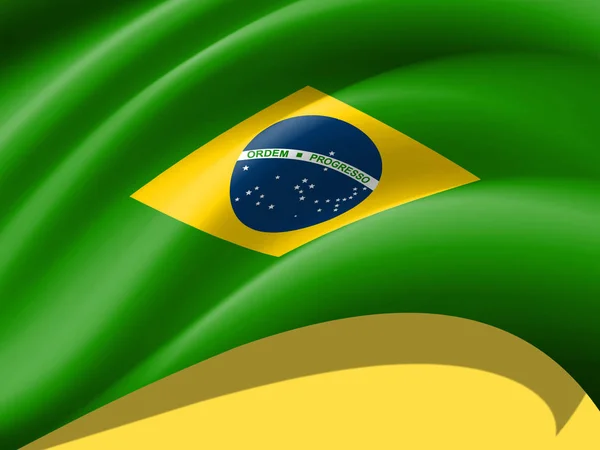 Brazília Zászlót Másol Hely Szöveg Vagy Képek — Stock Fotó