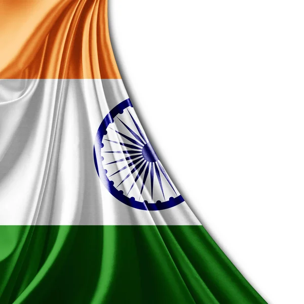 Vlajka Indie Kopií Prostor Pro Ilustraci Textu — Stock fotografie