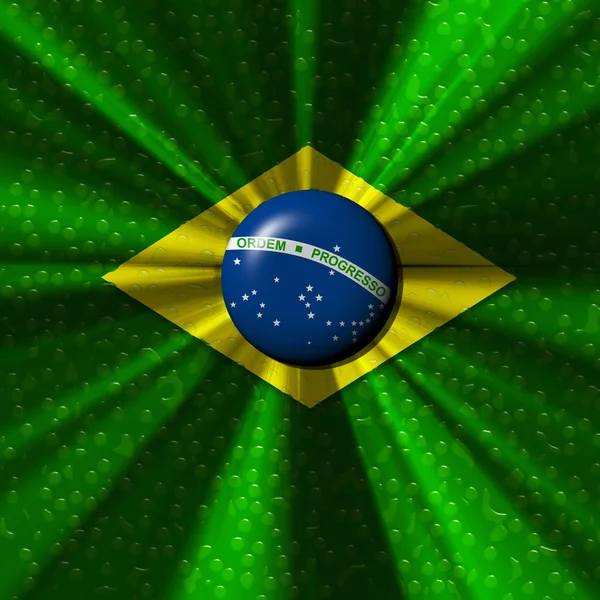 Brazil Flag Abstract Background — Stock Photo, Image