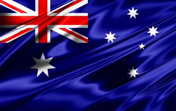 Bandera Australia Con Espacio Copia Para Texto Ilustración —  Fotos de Stock