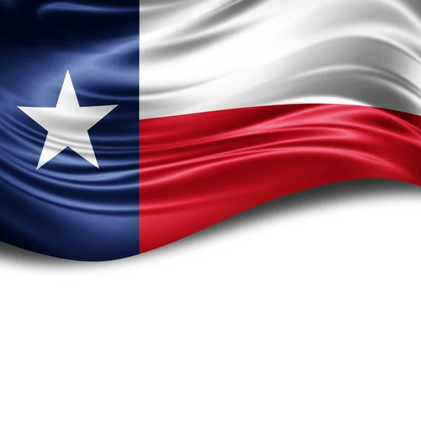 Flag of  texas  with copy space for your text on  white background - 3D illustration